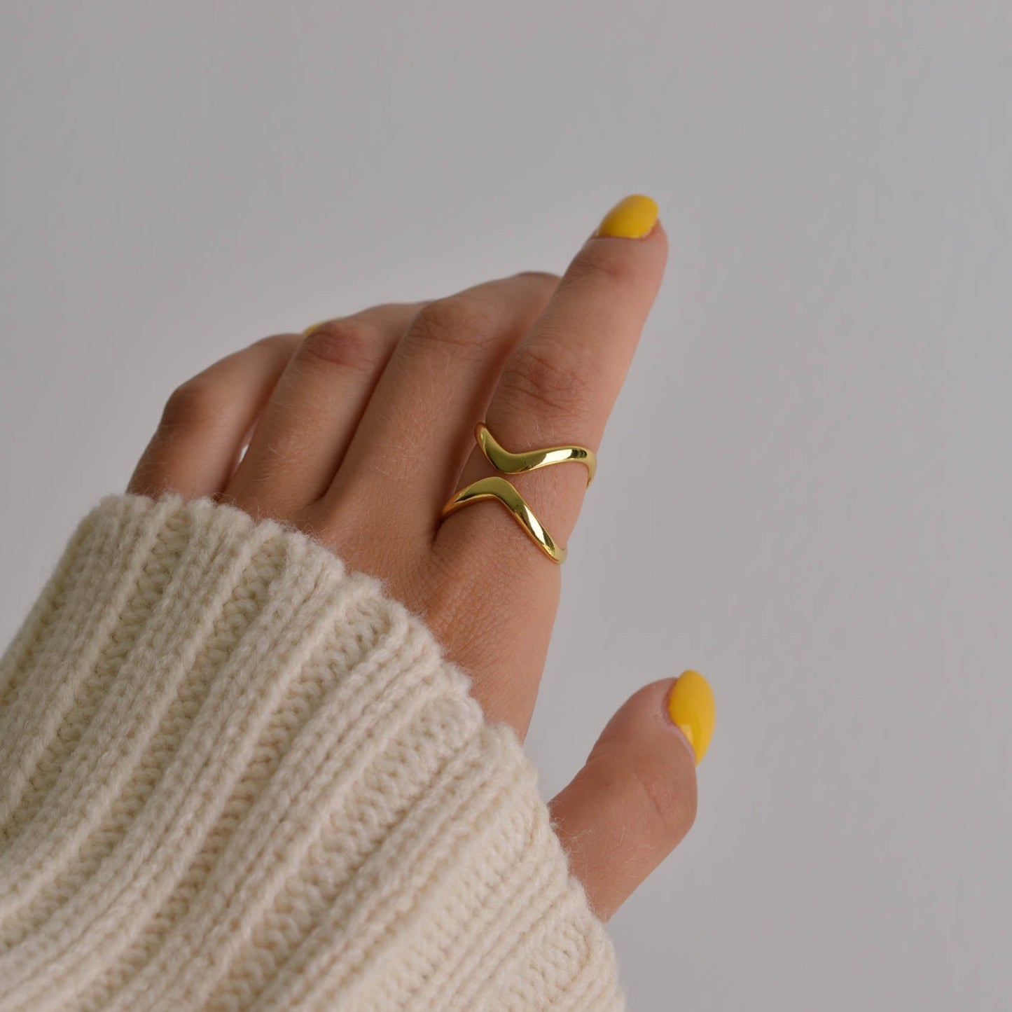 Criss Cross Silver and Gold Irregular Rings