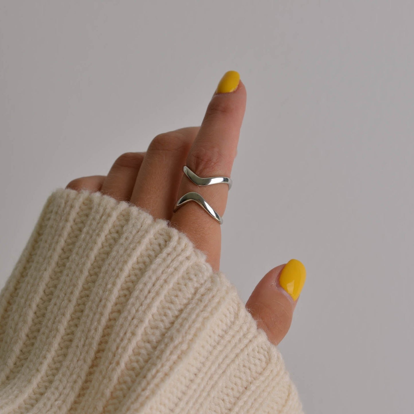 Criss Cross Silver and Gold Irregular Rings