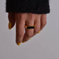 Unisex Gold Onyx Rings