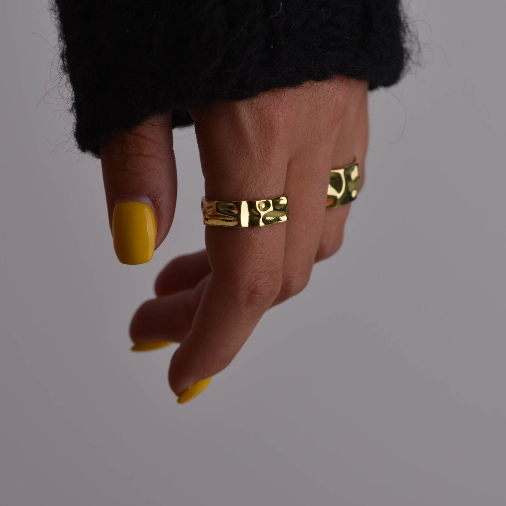Junky Rings Shop Irregular Chunky Rings | Hammered Gold Rings | Ocean Boutique