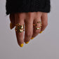 Chunky Dainty Silver and Gold Rings