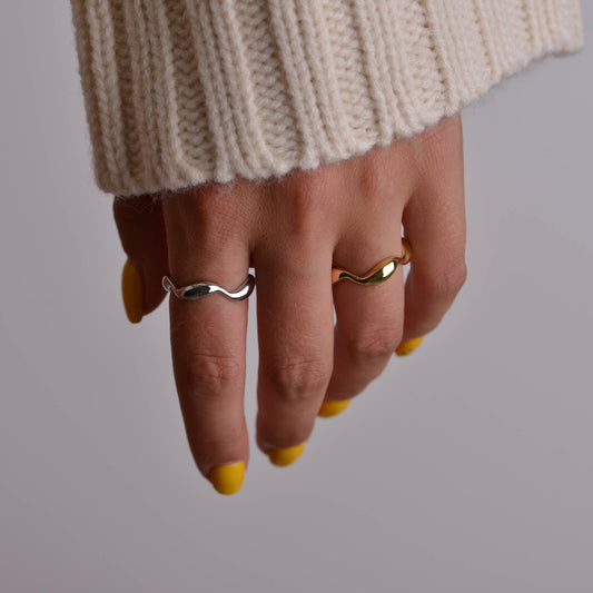 Twisted Gold and Silver Ring