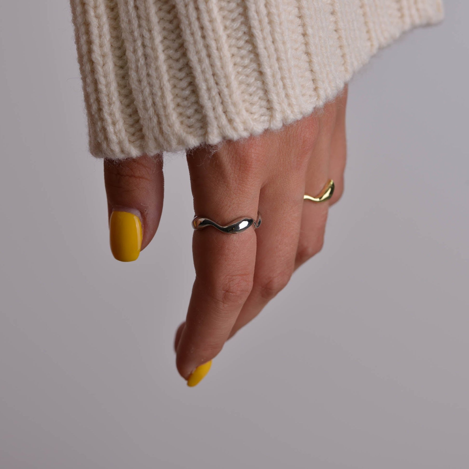 Twisted Silver and Gold Ring