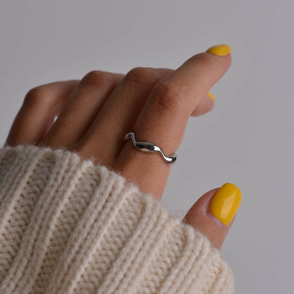 Twisted Silver and Gold Ring