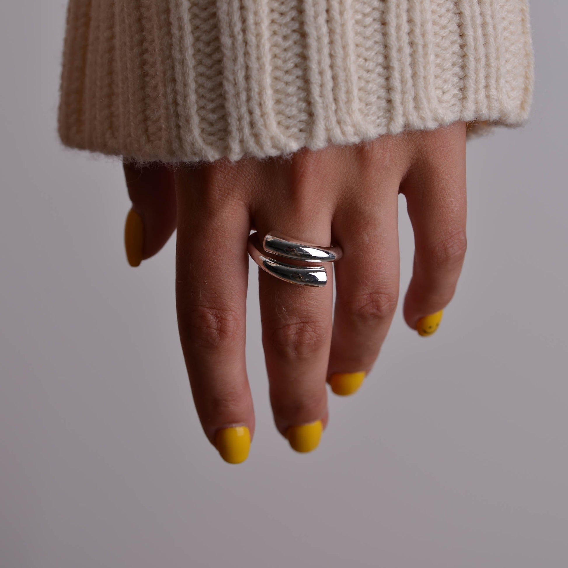 Silver Chunky Ring