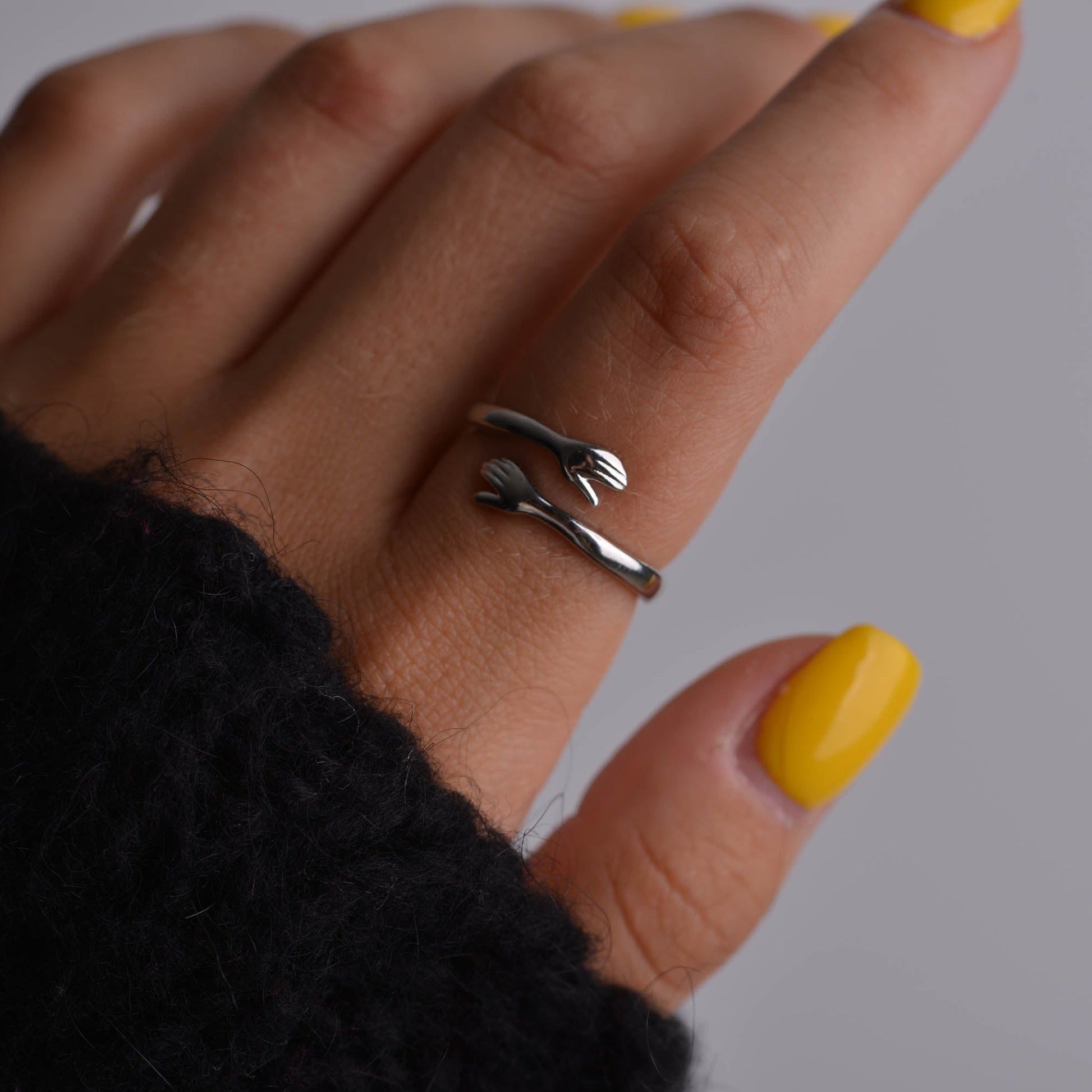 Silver Hug Ring