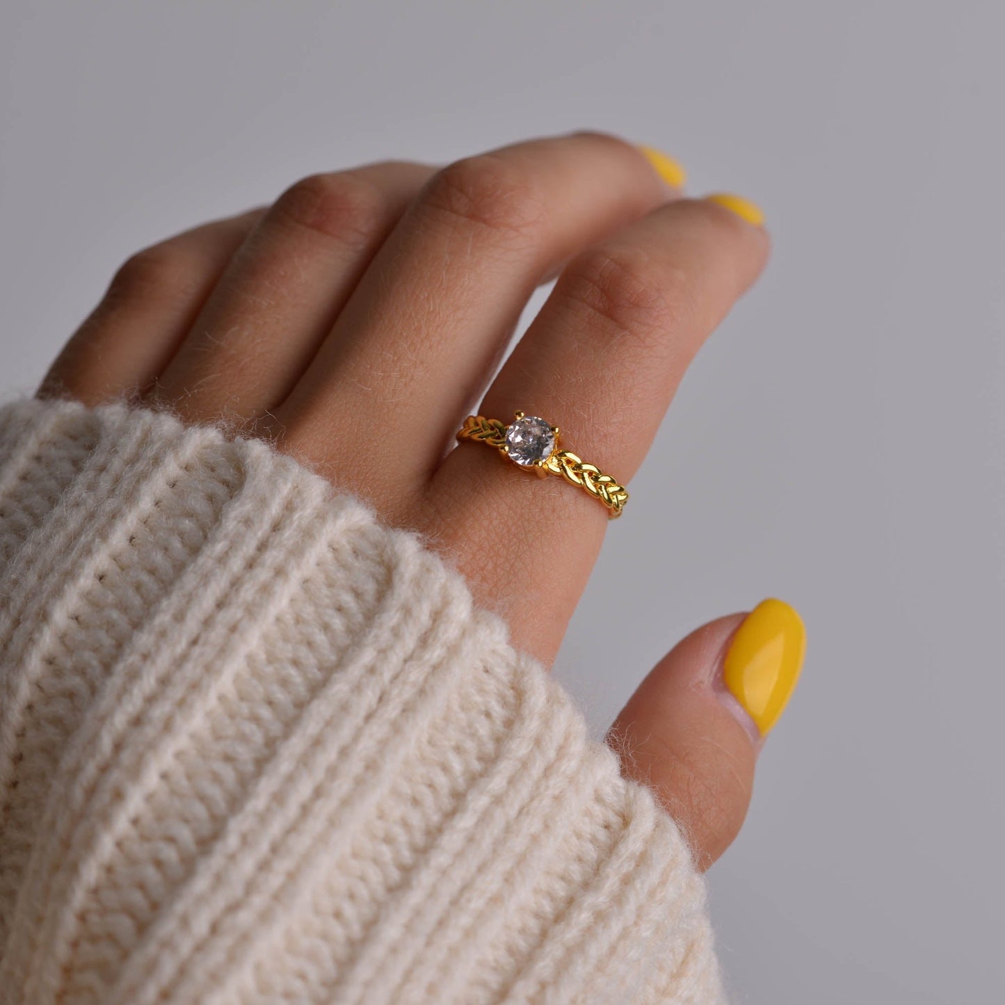 White Gemstone Ring