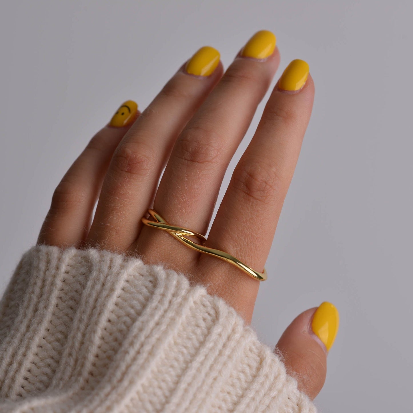 Gold and Silver Two Finger Ring