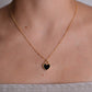 Onyx Heart Necklace