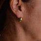 Small Gold and Silver Stud Earrings