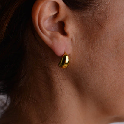 Small Gold and Silver Stud Earrings