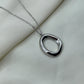 Circle Silver Necklace