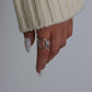 Double Oval Silver Ring 
