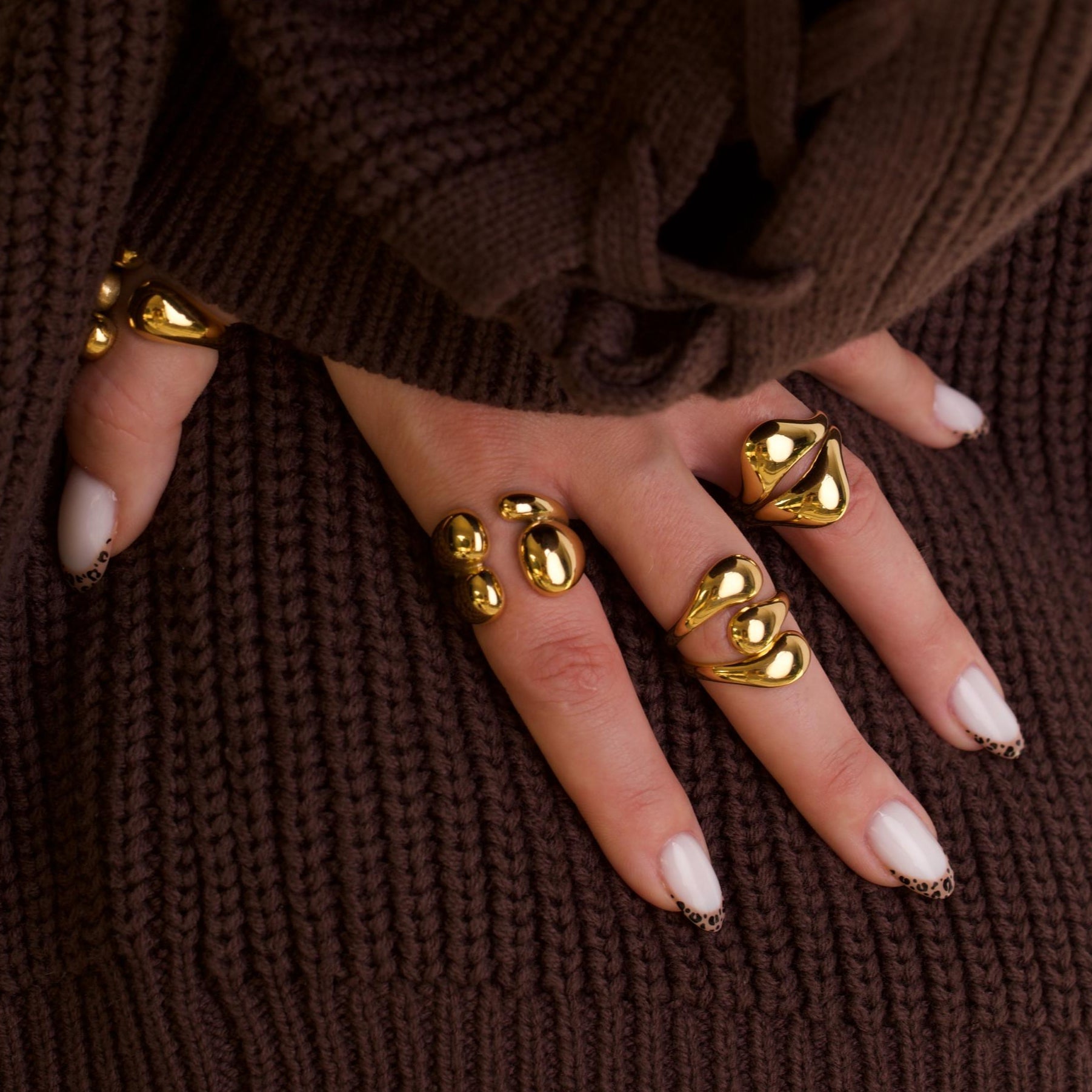 18k Gold Matching Rings