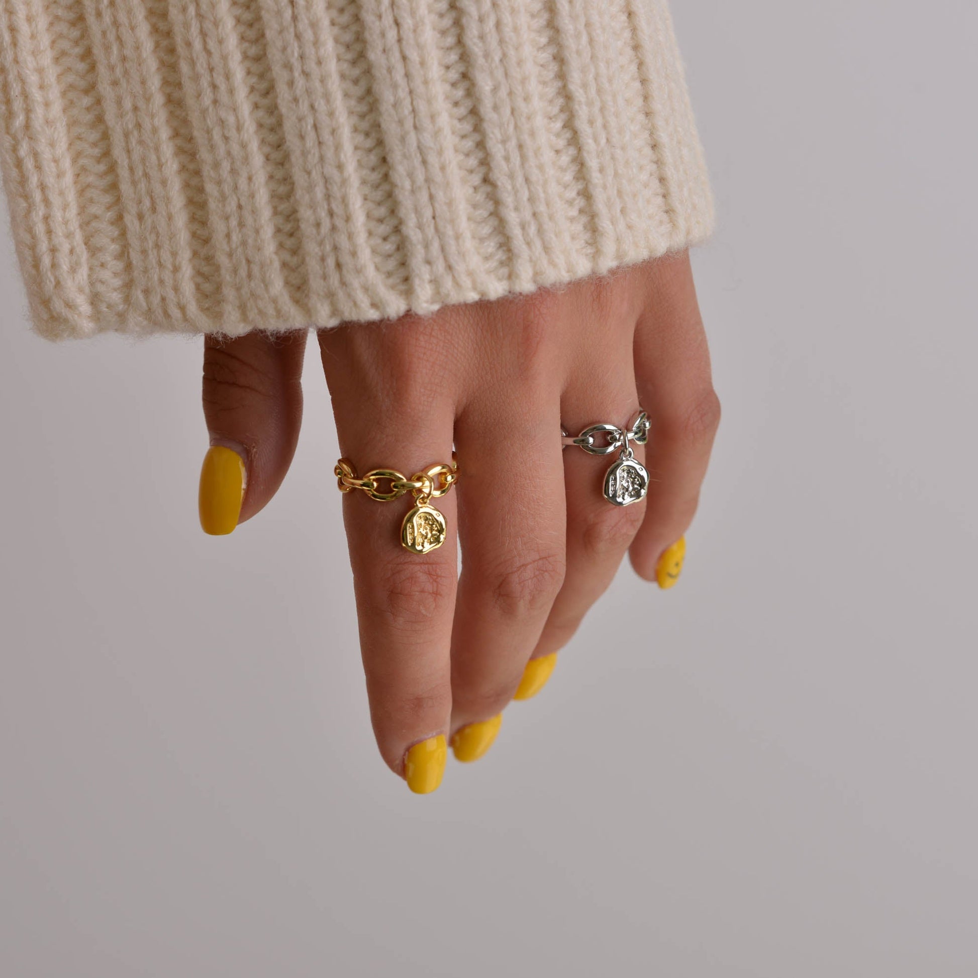 Gold and Silver Signet Rings