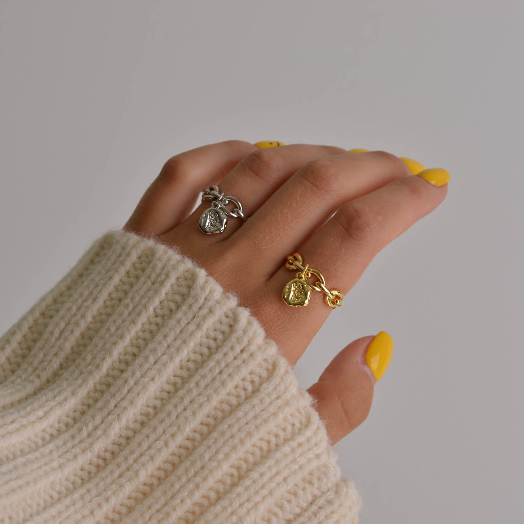 Gold and Silver Signet Rings
