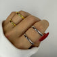 Silver and Gold Adjustable Rings