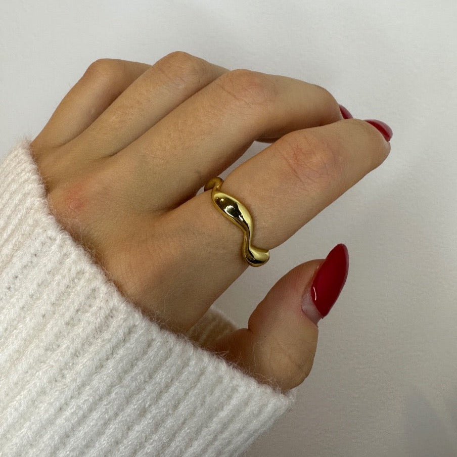 Gold and Silver Twisted Rings
