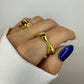 Gold Chunky Adjustable Rings