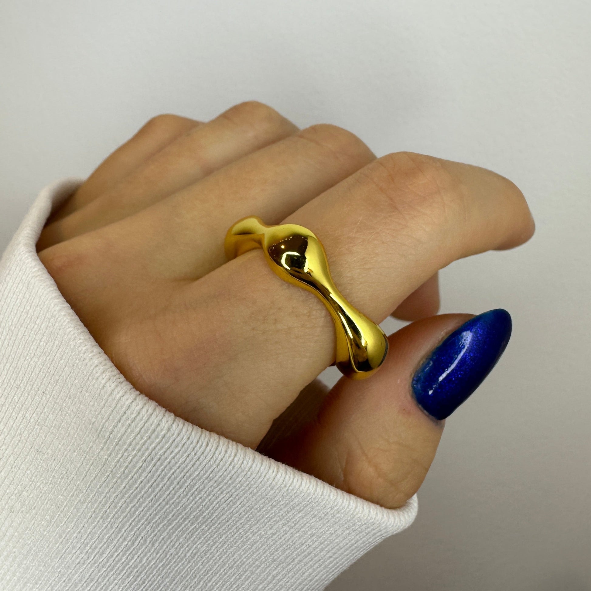 Gold Chunky Adjustable Rings