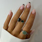 Emerald Gemstone Silver RIng