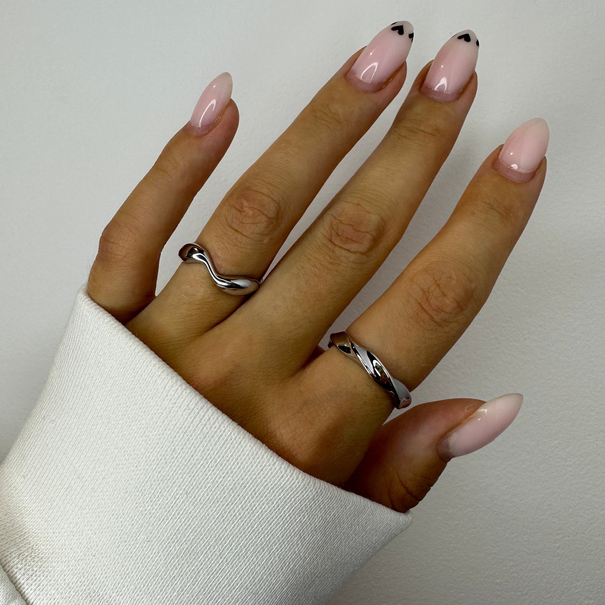 Twisted Silver Ring 