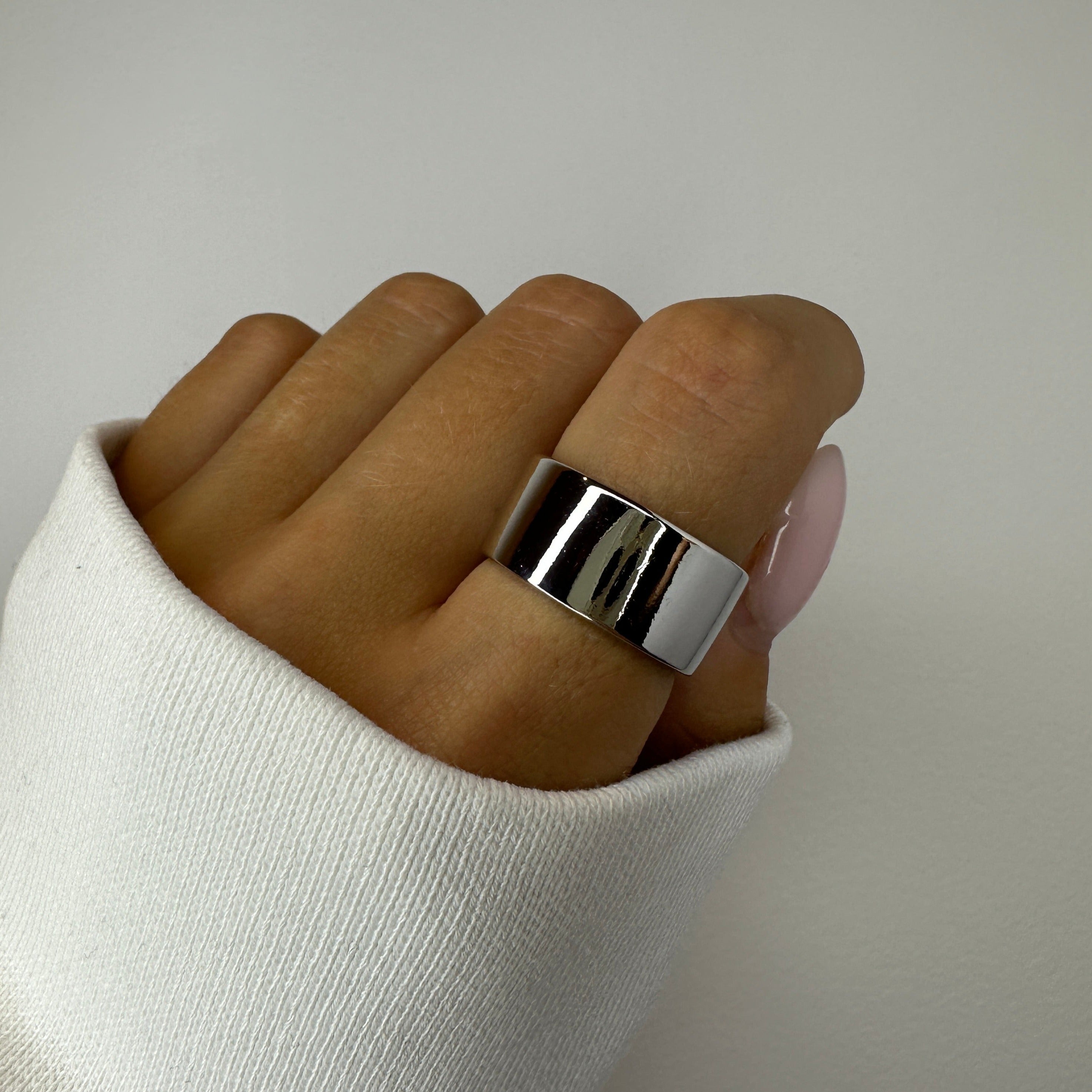 Buy Chunky Silver Ring, Thick Silver Ring, Adjustable Stackable Ring, Silver  Stacking Ring, Silver Statement Ring, Unisex Ring, Ring, Gift Online in  India - Etsy