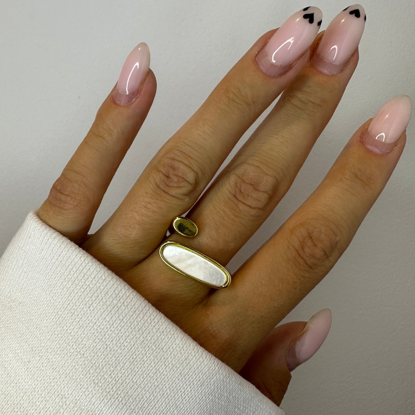 Gold Plated Geometric Twisted Ring