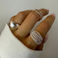 Chain Chunky Ring Silver Set 