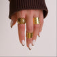 Luna 18k Gold Chunky 3 Ring Set