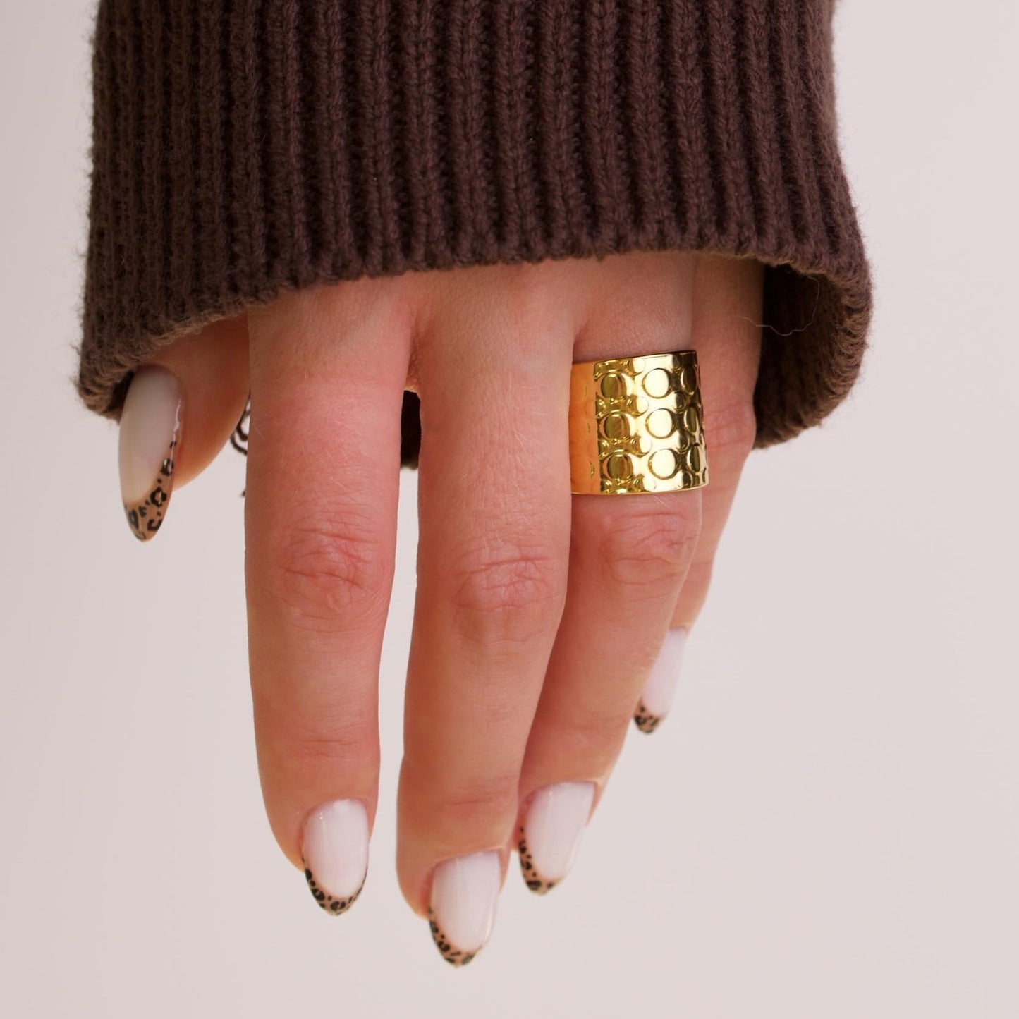 Luna 18k Gold Chunky 3 Ring Set