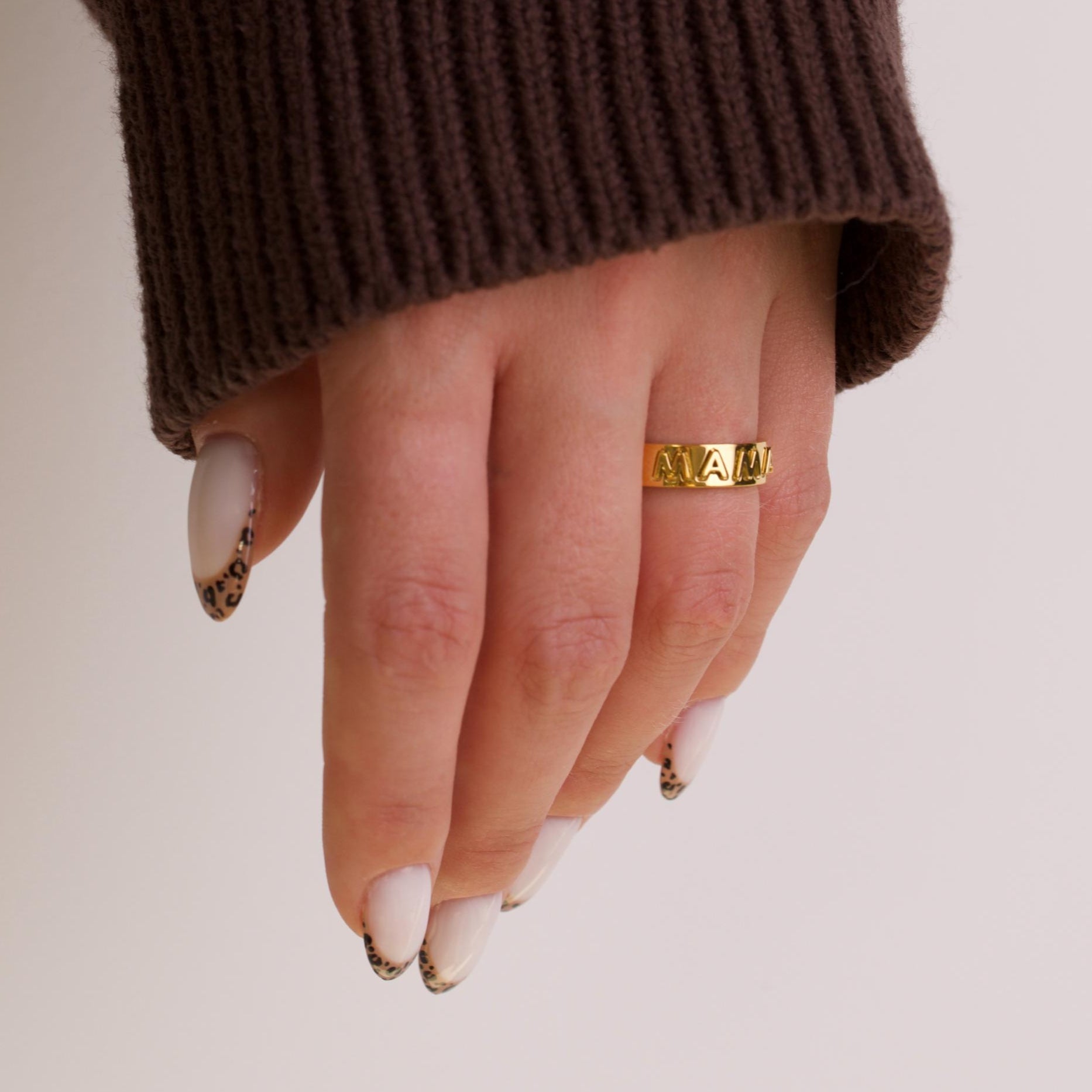 <3 Mama 18k Gold Ring