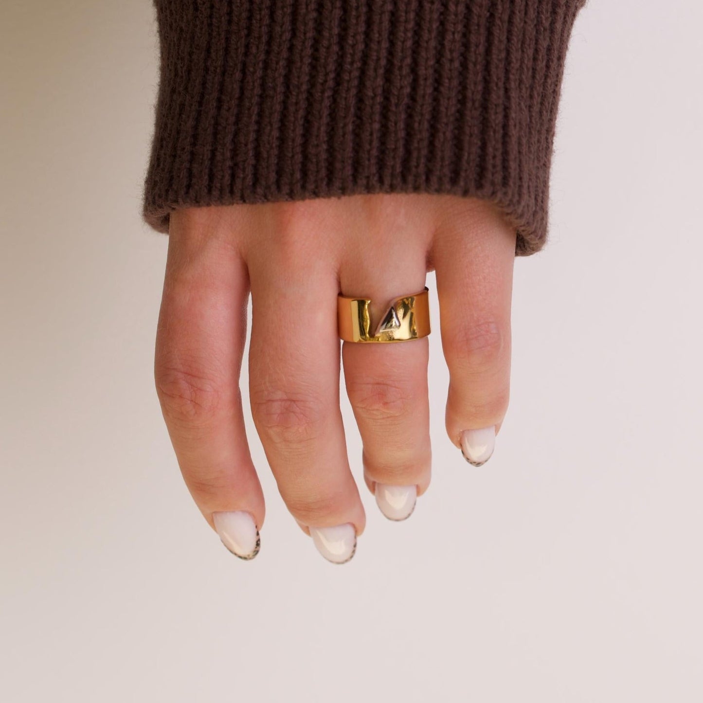 Nova Molten Gold Ring