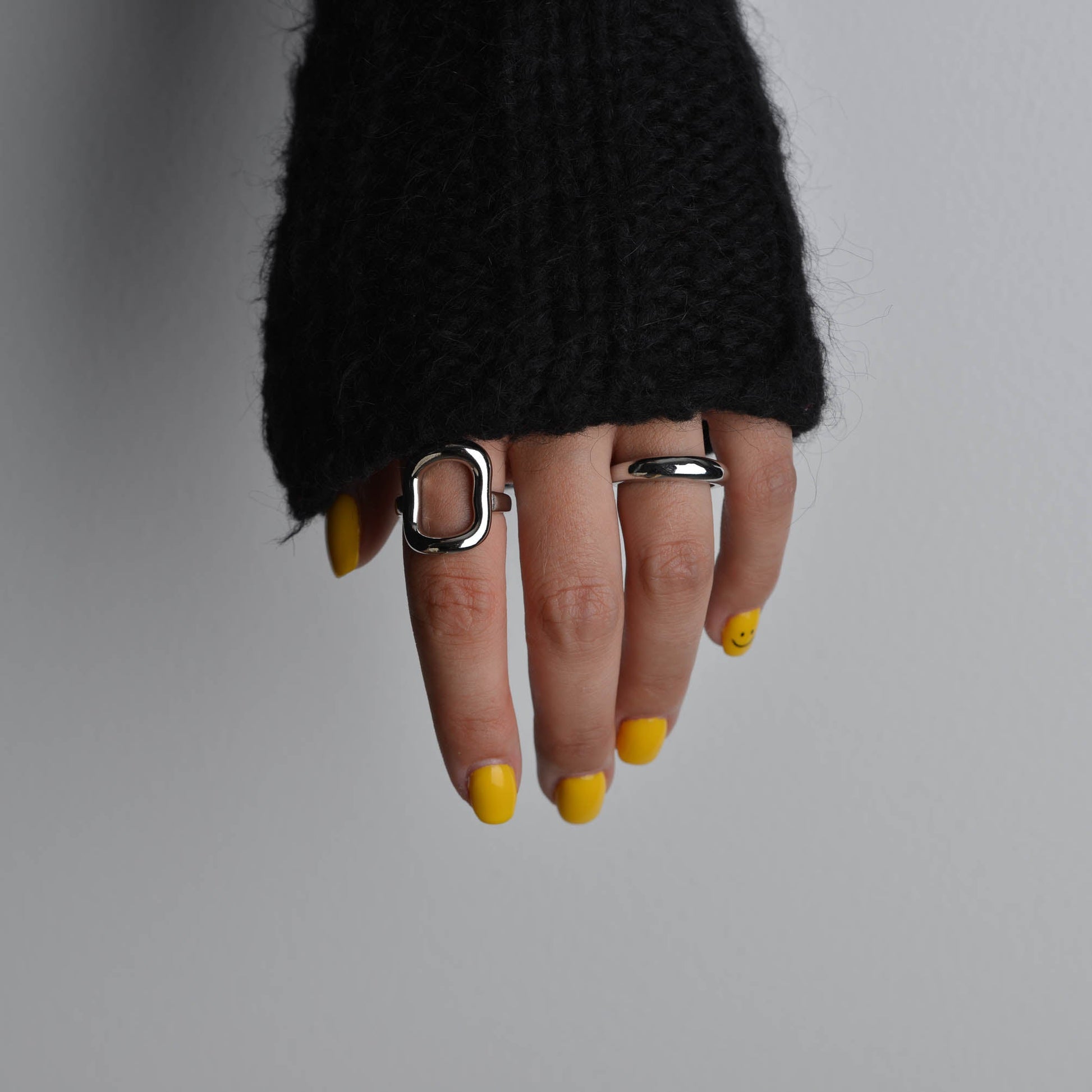 Oval and signet rings