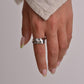 Rings silver and gold