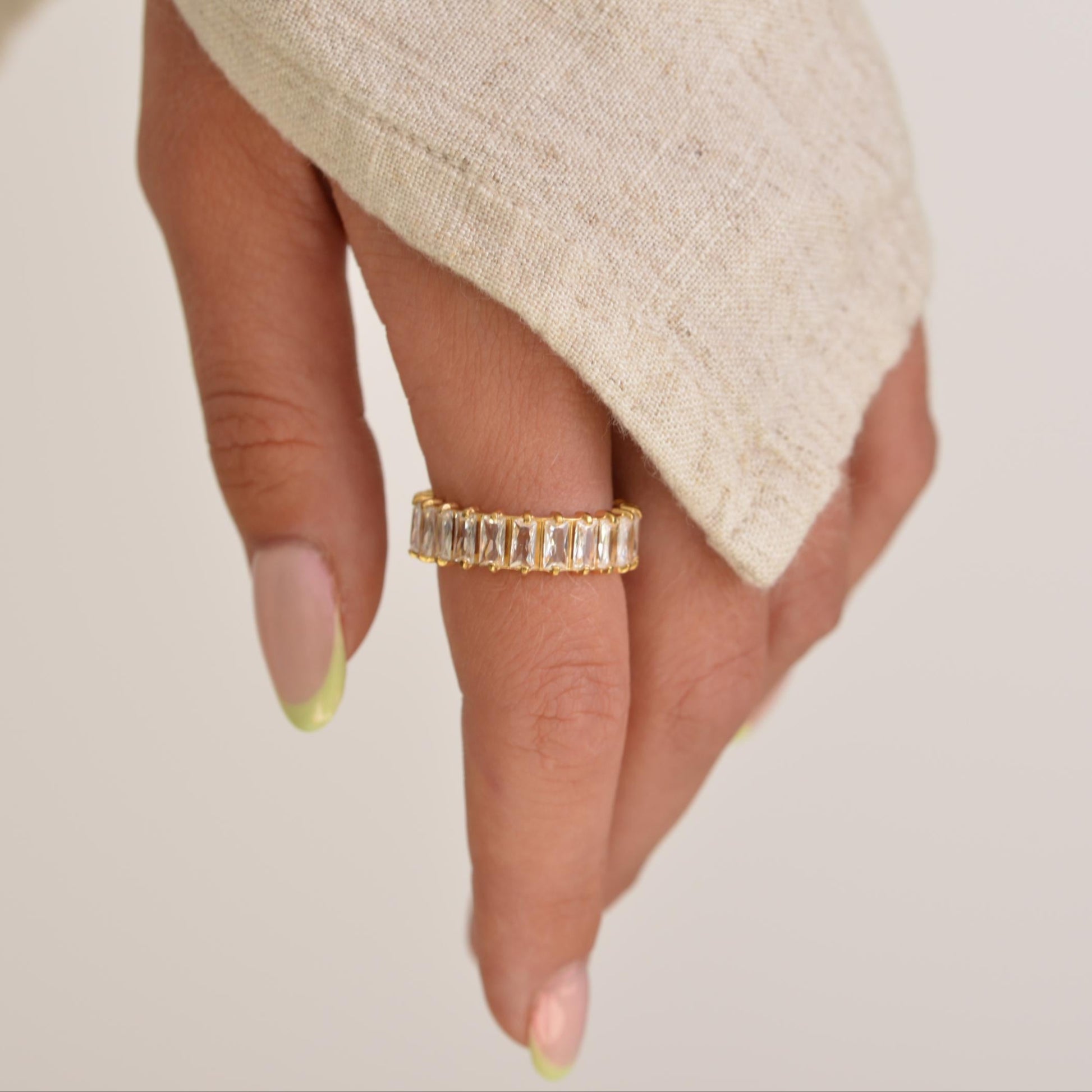 Sierra Stackable Gold Gemstone Rings