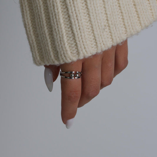 Silver Bead Ring