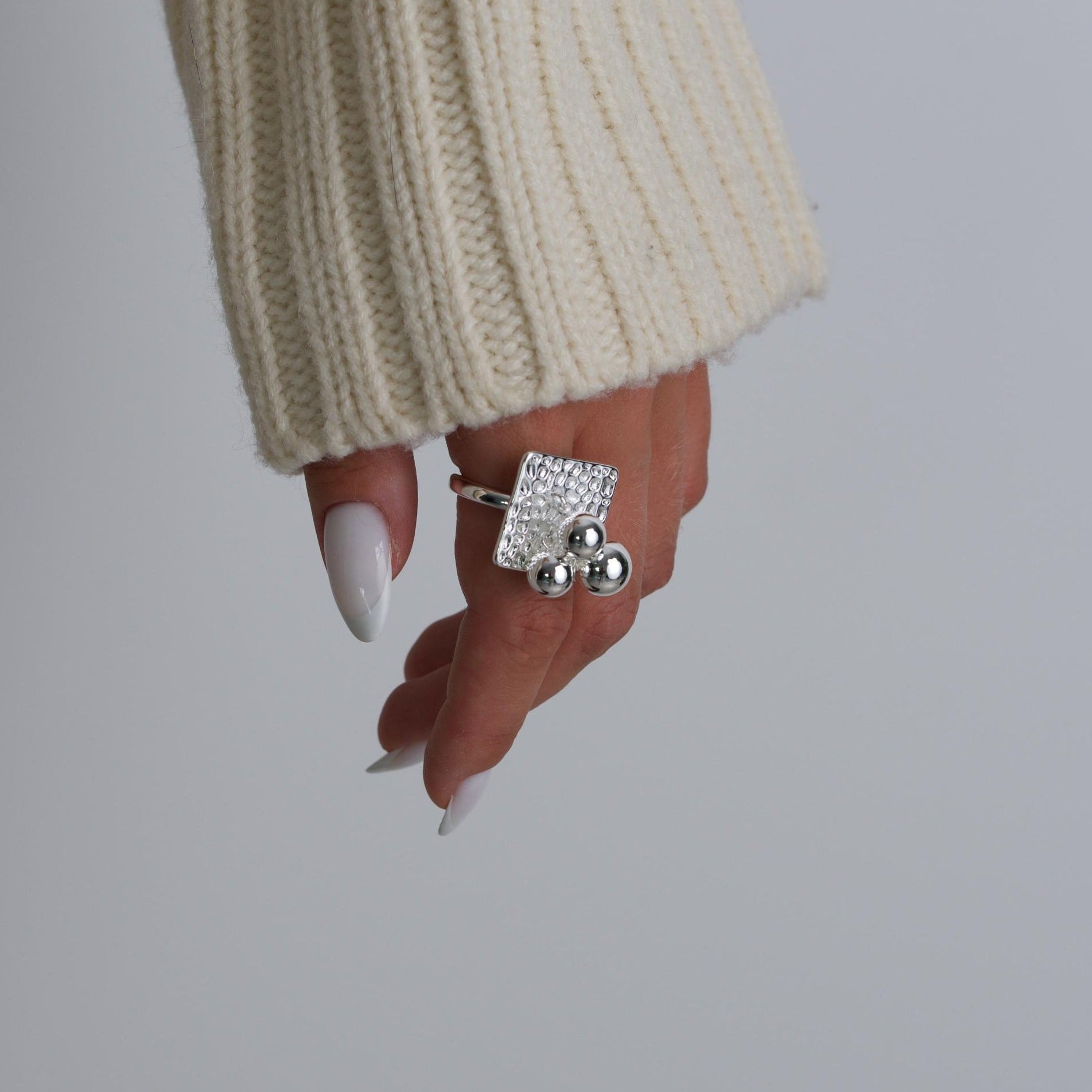 Silver Bubble Ring