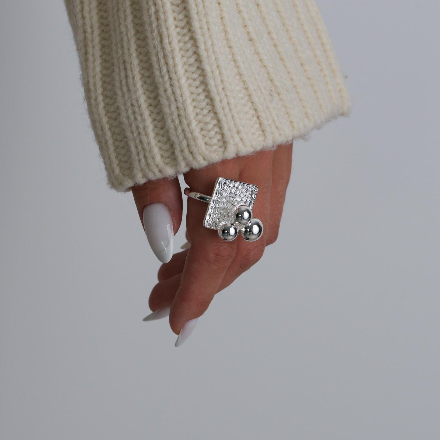 Silver Bubble Ring