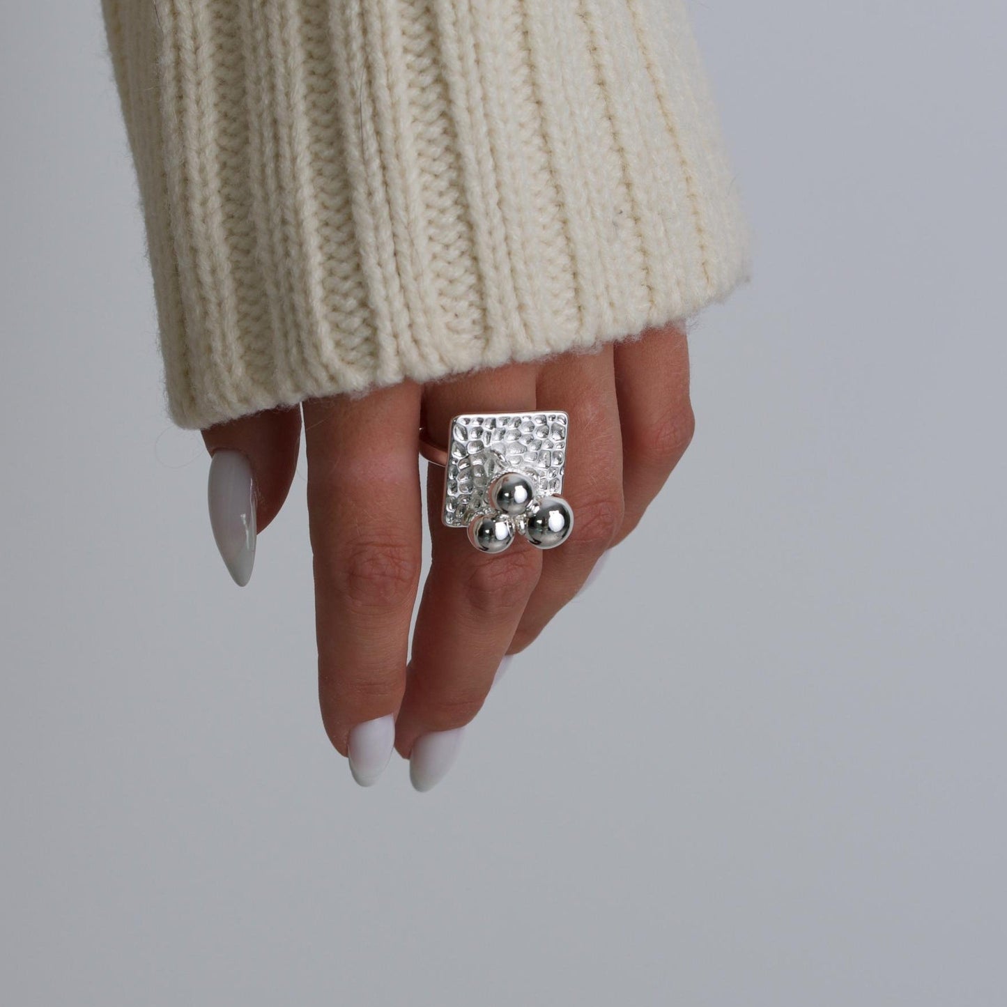 Silver Bubble Ring