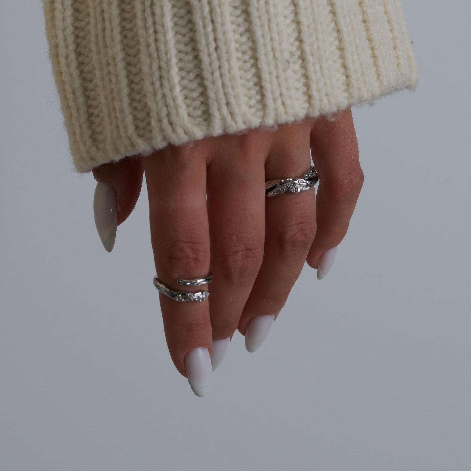 Silver Crystal Ring