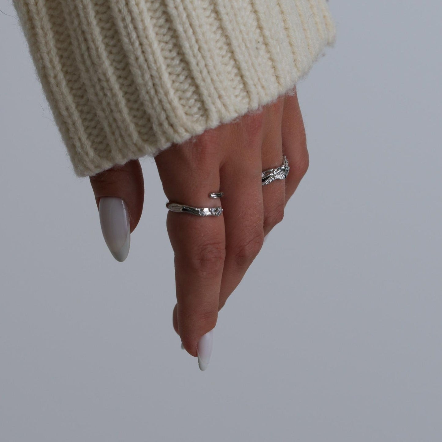 Silver Crystal Ring