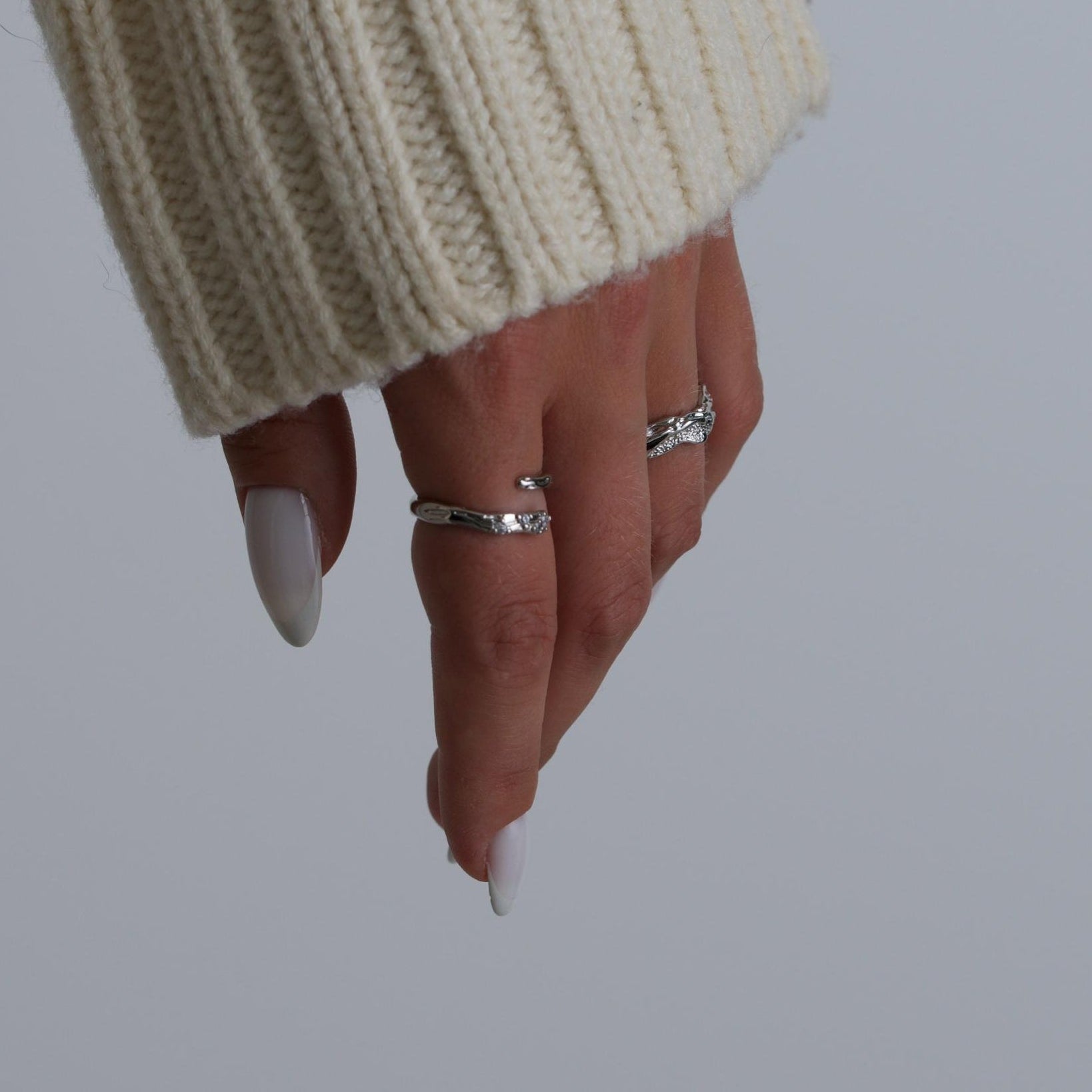 Silver Crystal Ring