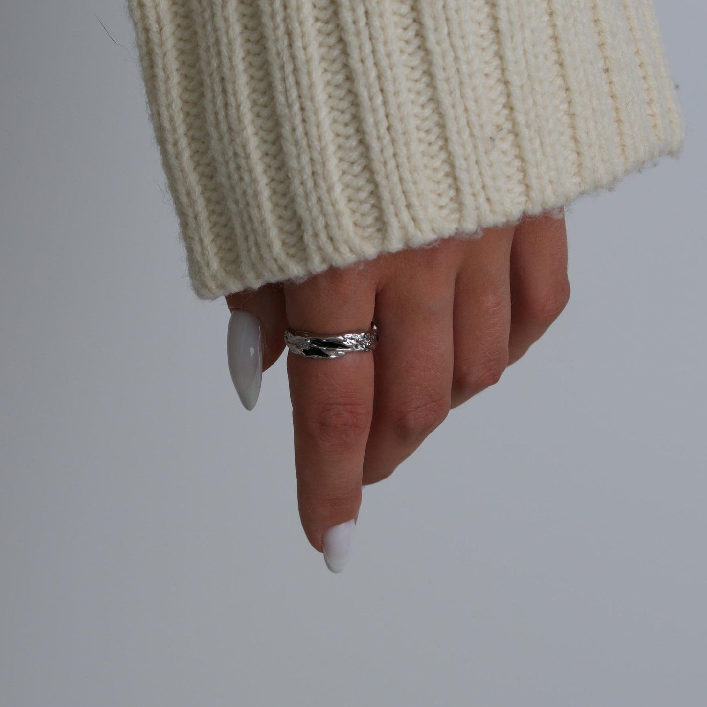 Silver Crystal Ring
