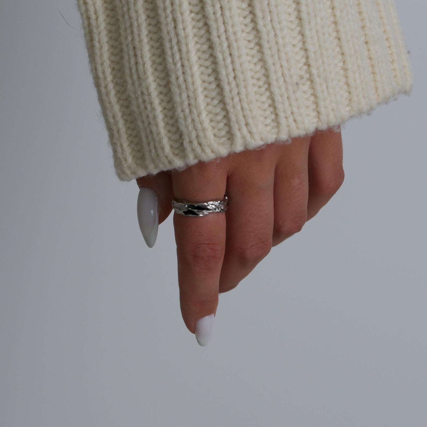 Silver Crystal Ring