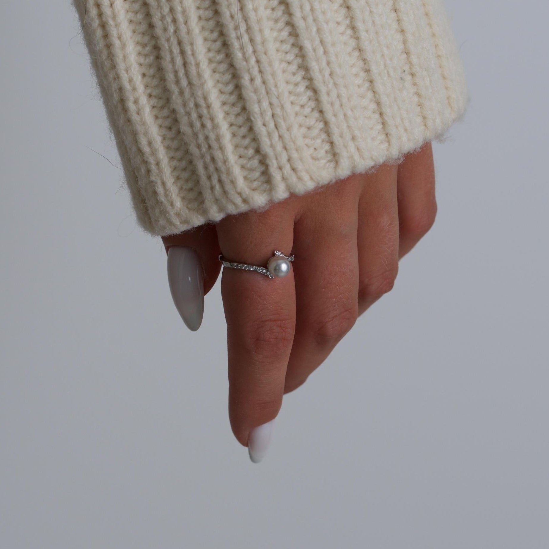 Silver Pearl Rings
