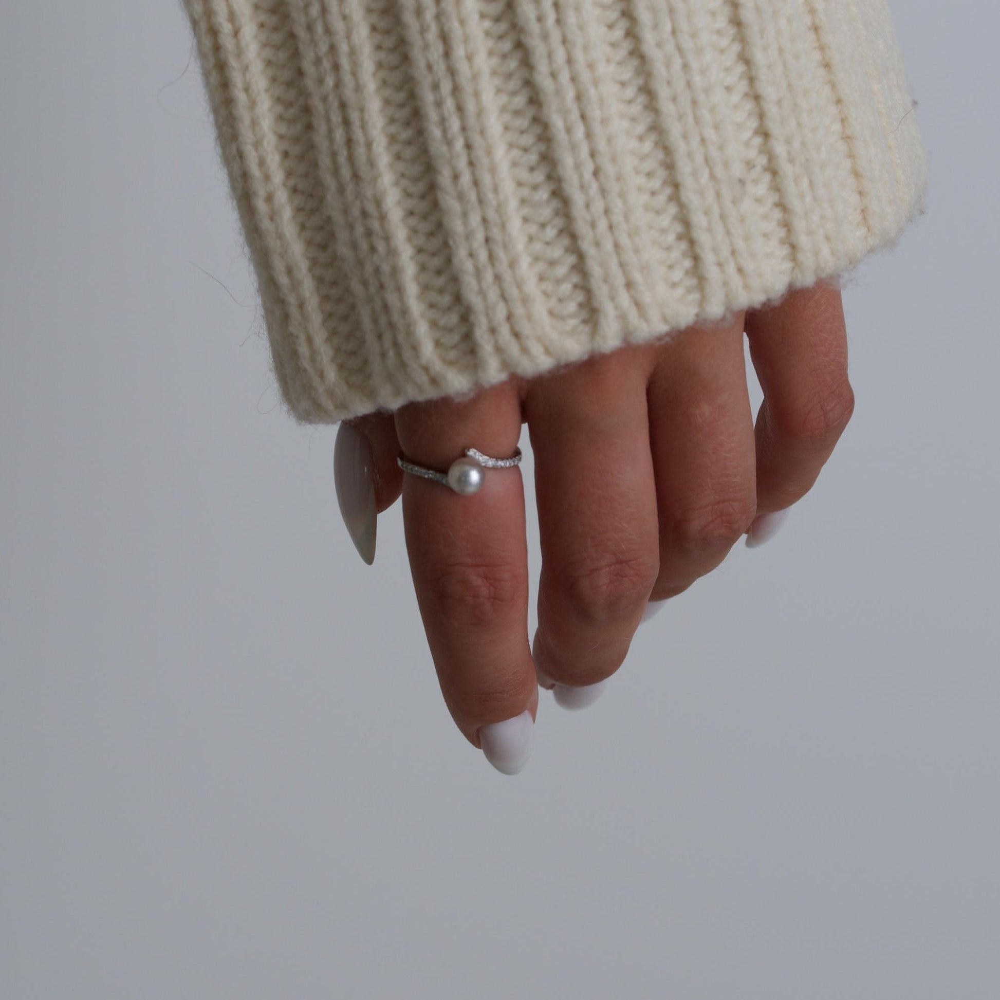 Silver Pearl Rings