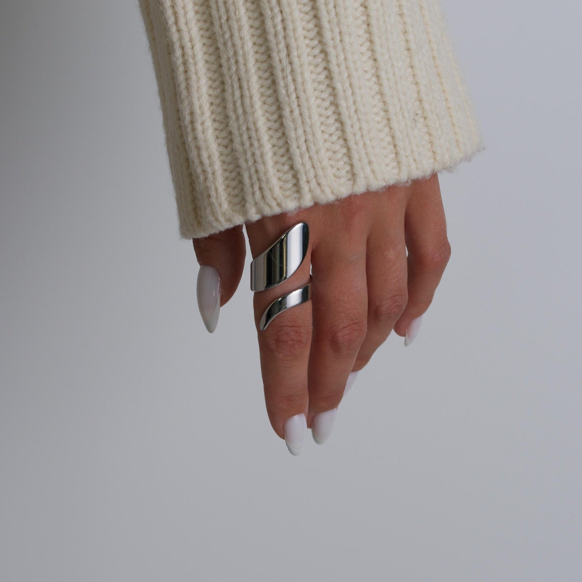 Silver Wrap Chunky Ring