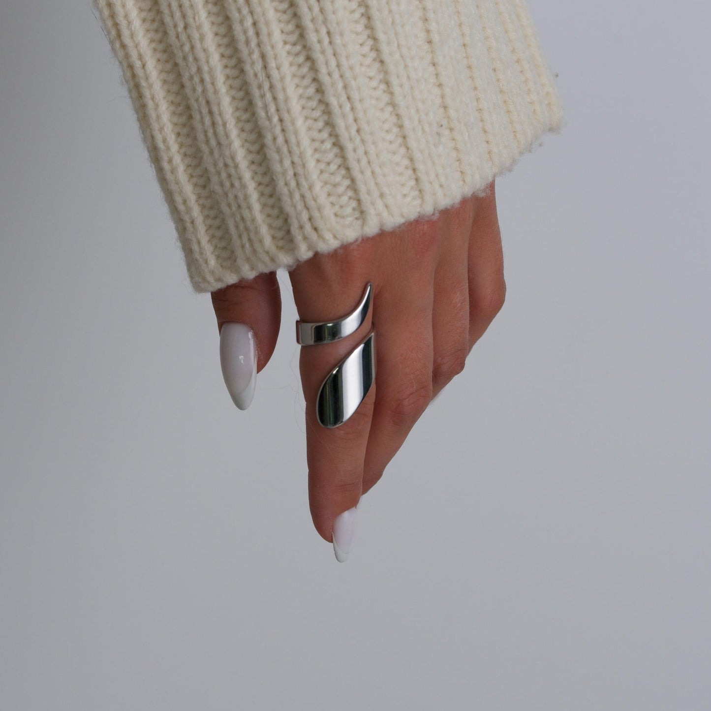 Silver Wrap Chunky Ring