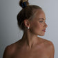 Small Thick Silver Earrings